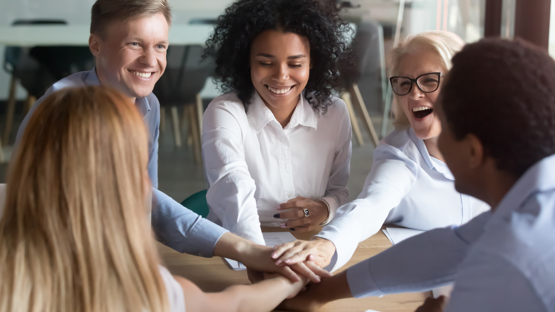 Team of engaged employees